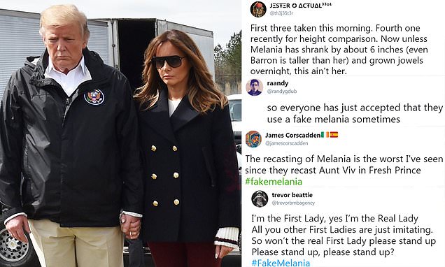 Konspirasi Teori Tuding Melania Trump `Palsu` Kembali Dampingi Presiden AS